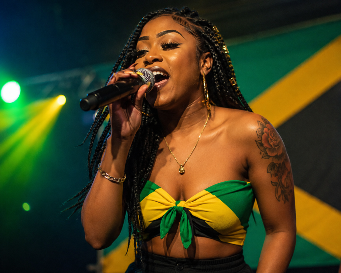 Jamaican girl singing